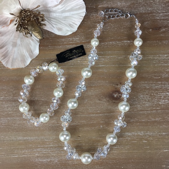 Birch Hill Jewelry - BIRCH HILL Genuine Crystal Necklace & Bracelet Set